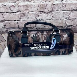 Primeware Insulated Wine Clutch Purse With Corkscrew Included Copper Bro…